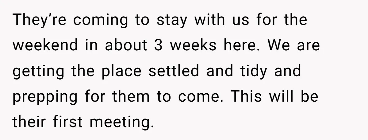 They’re coming to stay with us for the weekend in about 3 weeks here. We are getting the place settled and tidy and prepping for them to come. This will...