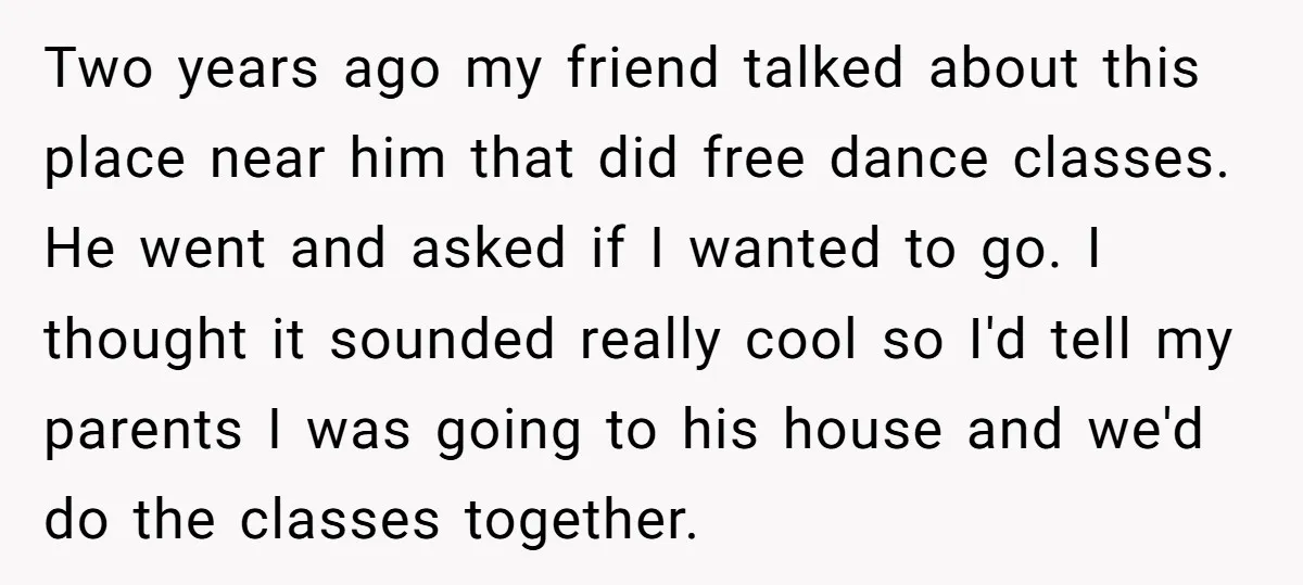 Two years ago my friend talked about this place near him that did free dance classes. He went and asked if I wanted to go. I thought it sounded really...