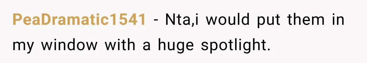 PeaDramatic1541 − Nta,i would put them in my window with a huge spotlight.