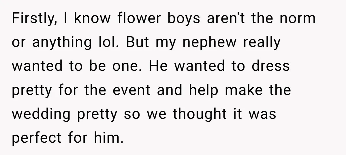 Firstly, I know flower boys aren't the norm or anything lol. But my nephew really wanted to be one. He wanted to dress pretty for the event and help make...