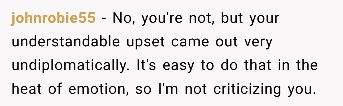 johnrobie55 − No, you're not, but your understandable upset came out very undiplomatically. It's easy to do that in the heat of emotion, so I'm not criticizing you.