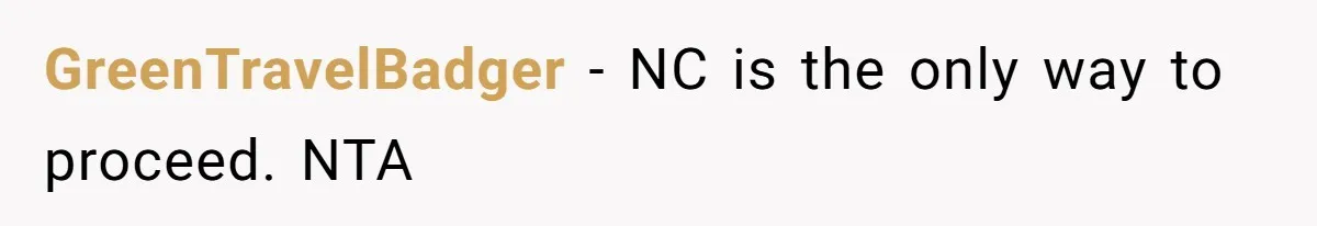 GreenTravelBadger − NC is the only way to proceed. NTA
