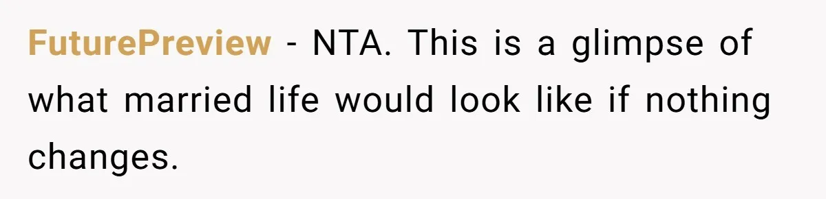FuturePreview - NTA. This is a glimpse of what married life would look like if nothing changes.