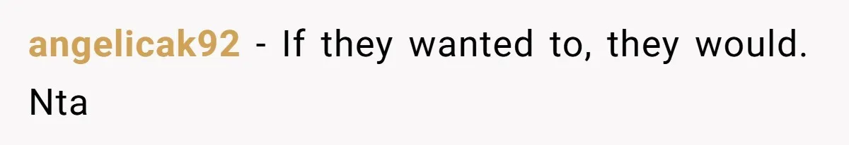 angelicak92 − If they wanted to, they would. Nta