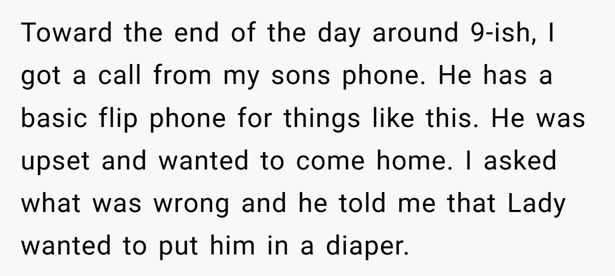 Toward the end of the day around 9-ish, I got a call from my sons phone. He has a basic flip phone for things like this. He was upset and...