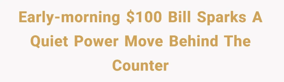 Early-Morning $100 Bill Sparks a Quiet Power Move Behind the Counter