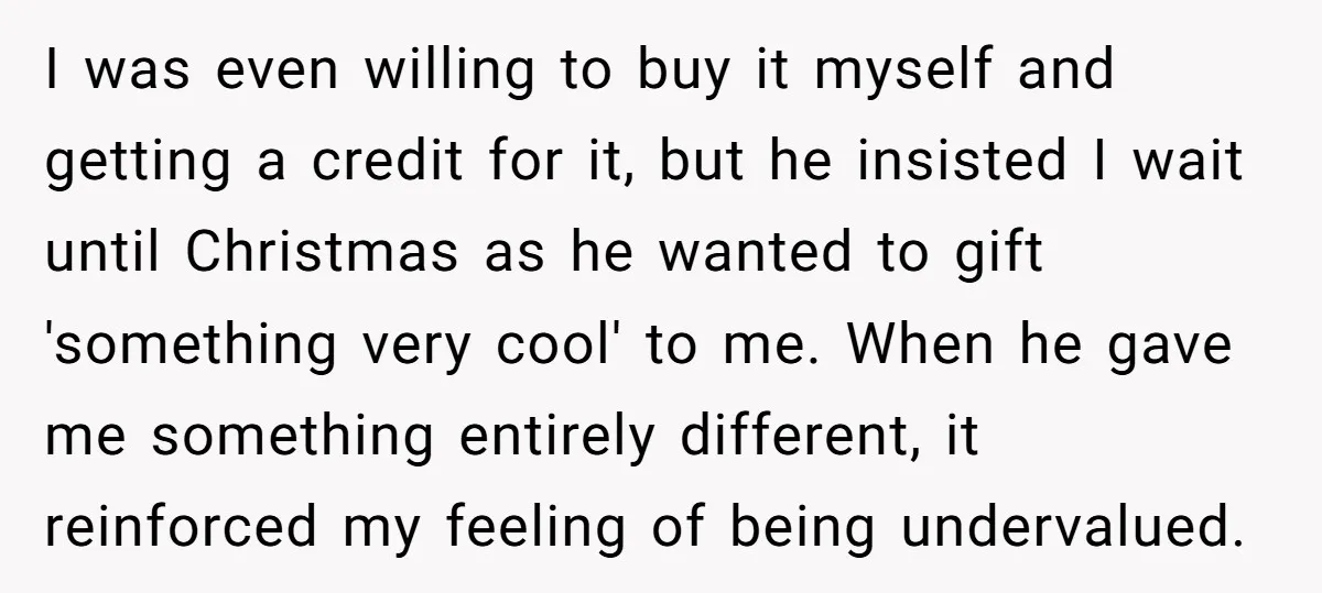 I was even willing to buy it myself and getting a credit for it, but he insisted I wait until Christmas as he wanted to gift 'something very cool' to...