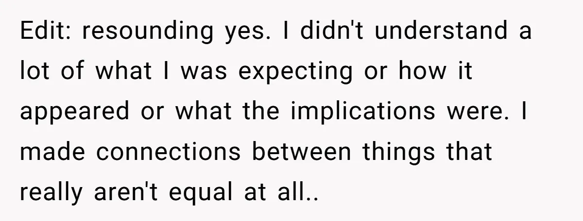 Edit: resounding yes. I didn't understand a lot of what I was expecting or how it appeared or what the implications were. I made connections between things that really aren't...