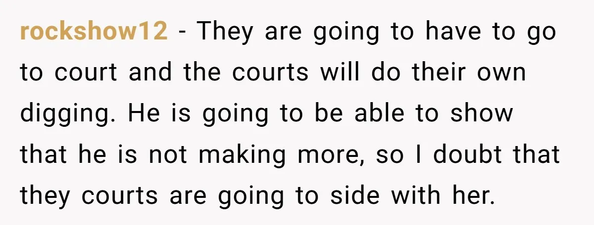 rockshow12 − They are going to have to go to court and the courts will do their own digging. He is going to be able to show that he is...