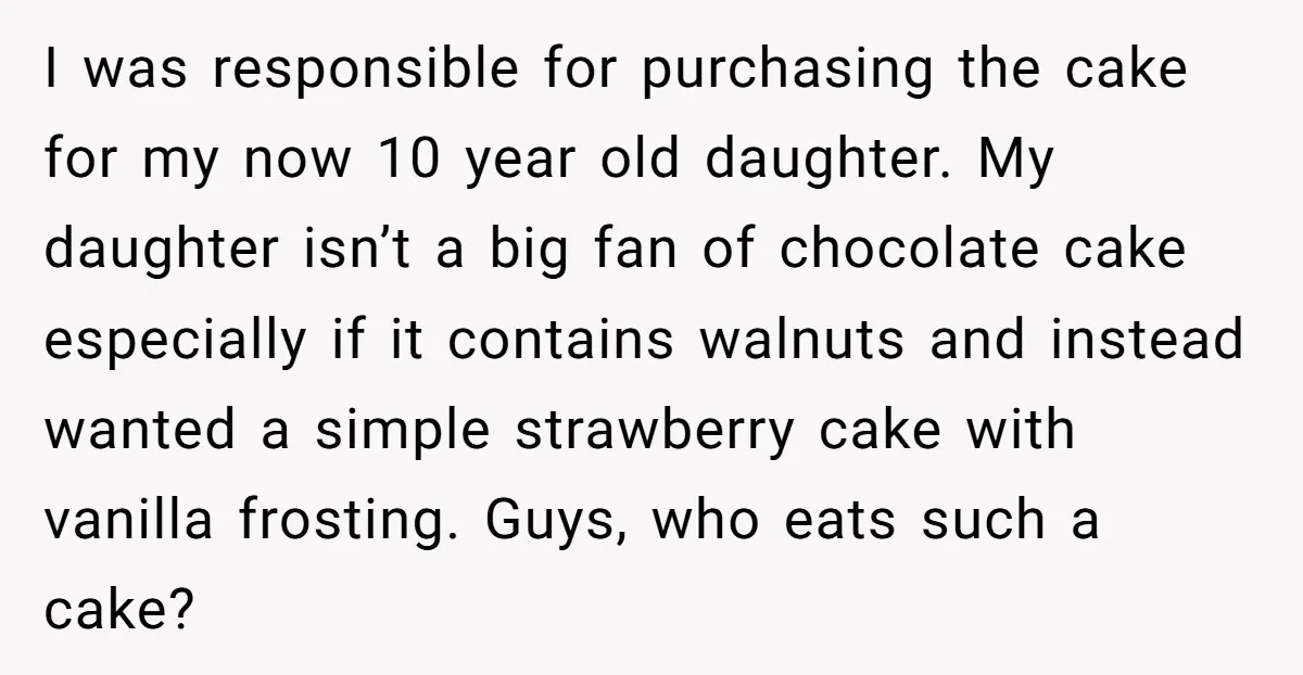 I was responsible for purchasing the cake for my now 10 year old daughter. My daughter isn’t a big fan of chocolate cake especially if it contains walnuts and instead...