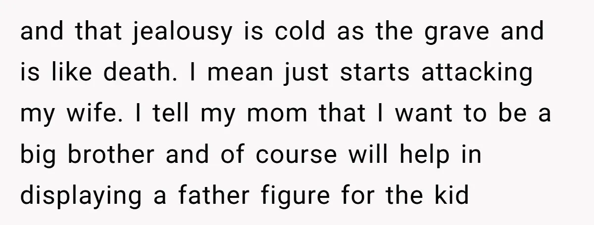 and that jealousy is cold as the grave and is like death. I mean just starts attacking my wife. I tell my mom that I want to be a big...