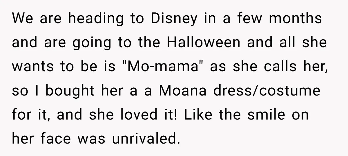 We are heading to Disney in a few months and are going to the Halloween and all she wants to be is "Mo-mama" as she calls her, so I bought...