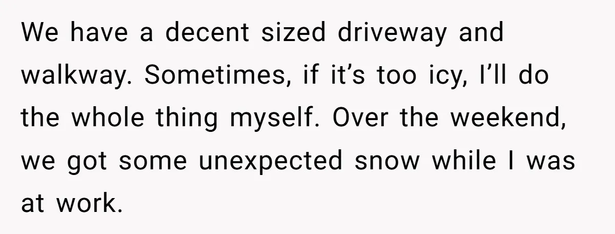 We have a decent sized driveway and walkway. Sometimes, if it’s too icy, I’ll do the whole thing myself. Over the weekend, we got some unexpected snow while I was...