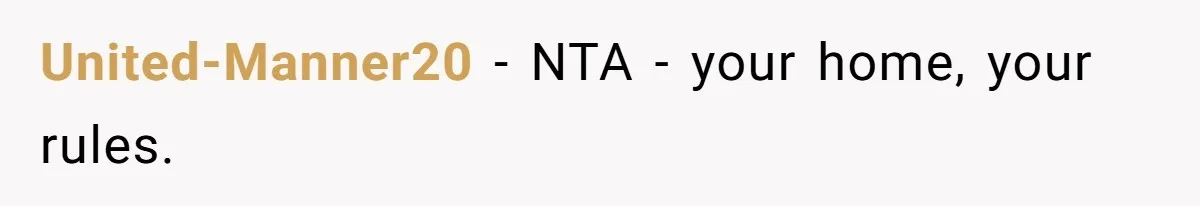 United-Manner20 − NTA - your home, your rules.