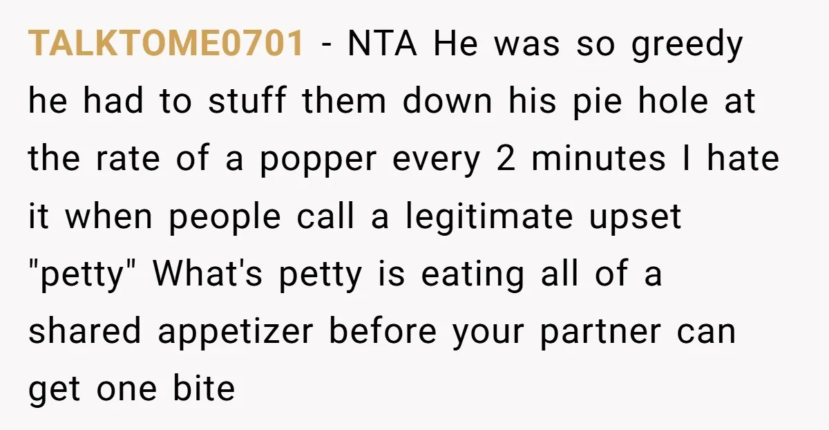 TALKTOME0701 − NTA He was so greedy he had to stuff them down his pie hole at the rate of a popper every 2 minutes I hate it when people...