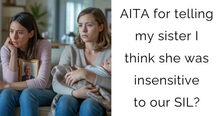 AITA for telling my sister I think she was insensitive to our SIL?