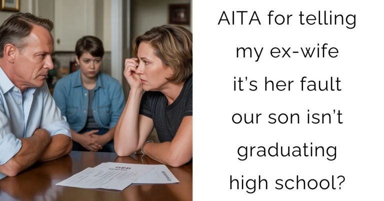 AITA for telling my ex-wife it’s her fault our son isn’t graduating high school?