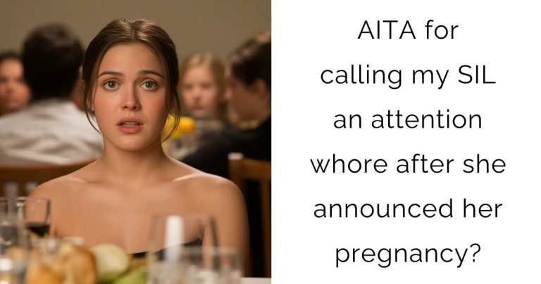 AITA for calling my SIL an attention whore after she announced her pregnancy?
