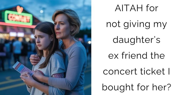 AITAH for not giving my daughter’s ex friend the concert ticket I bought for her?