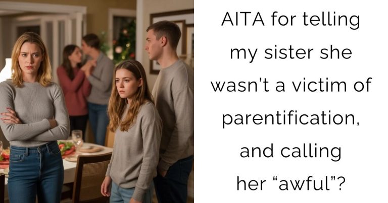 AITA for telling my sister she wasn’t a victim of parentification, and calling her “awful”?