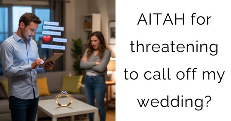 AITAH for threatening to call off my wedding?