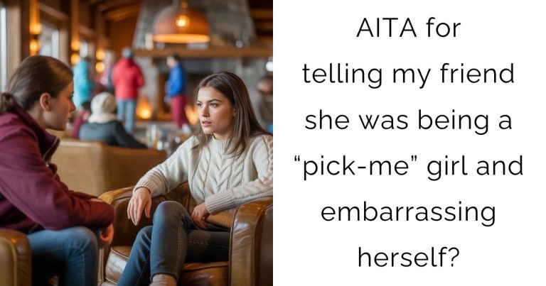 AITA for telling my friend she was being a “pick-me” girl and embarrassing herself?