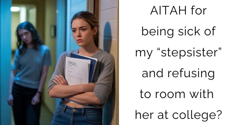 AITAH for being sick of my “stepsister” and refusing to room with her at college?