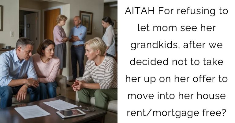 AITAH For refusing to let mom see her grandkids, after we decided not to take her up on her offer to move into her house rent/mortgage free?