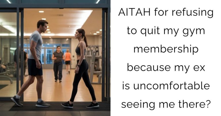 AITAH for refusing to quit my gym membership because my ex is uncomfortable seeing me there?