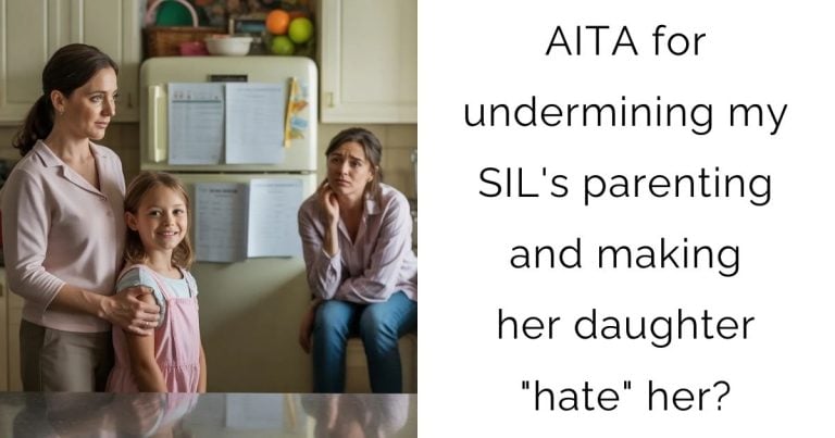AITA for undermining my SIL’s parenting and making her daughter “hate” her?