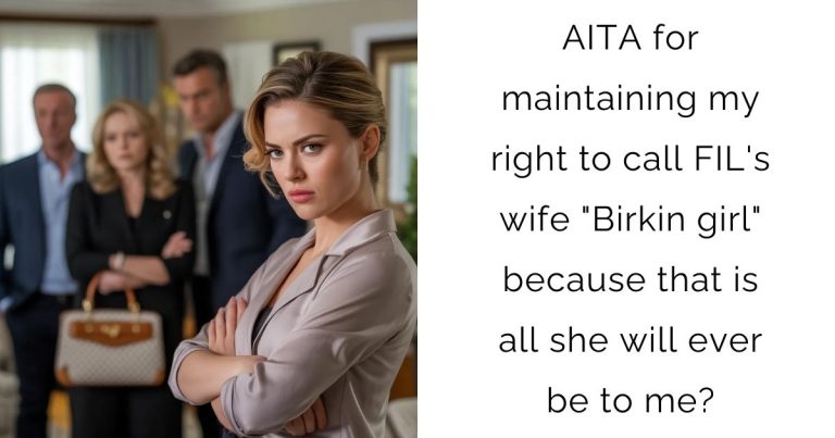 AITA for maintaining my right to call FIL’s wife “Birkin girl” because that is all she will ever be to me?
