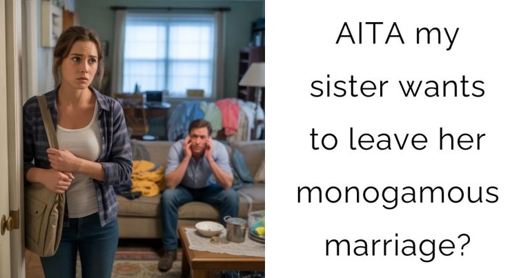 AITA my sister wants to leave her monogamous marriage?