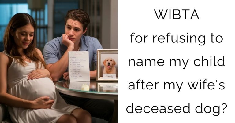 WIBTA for refusing to name my child after my wife’s deceased dog?
