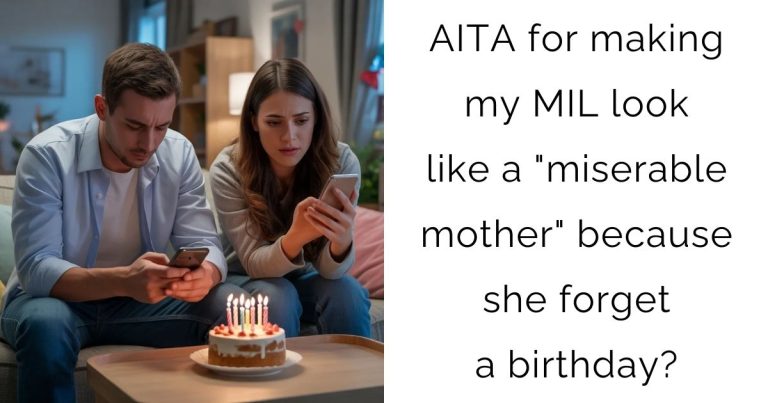 AITA for making my MIL look like a “miserable mother” because she forget a birthday?