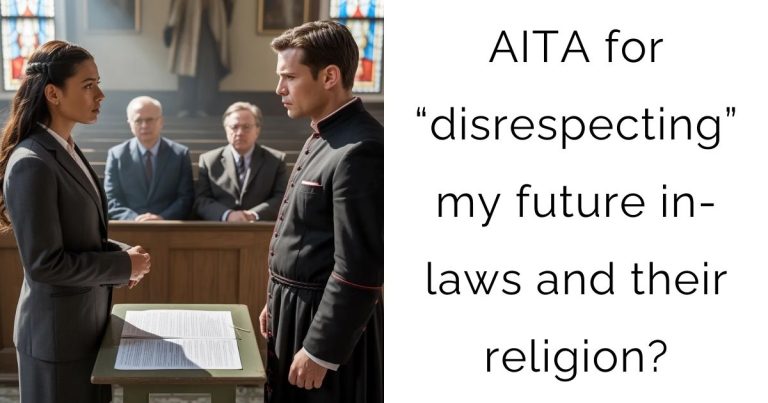 AITA for “disrespecting” my future in-laws and their religion?