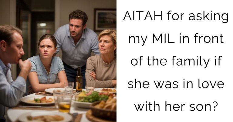AITAH for asking my MIL in front of the family if she was in love with her son?
