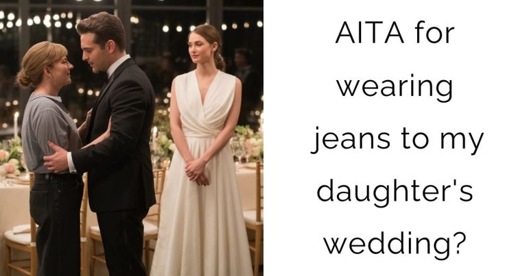 AITA for wearing jeans to my daughter’s wedding?