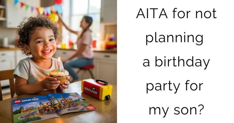 AITA for not planning a birthday party for my son?