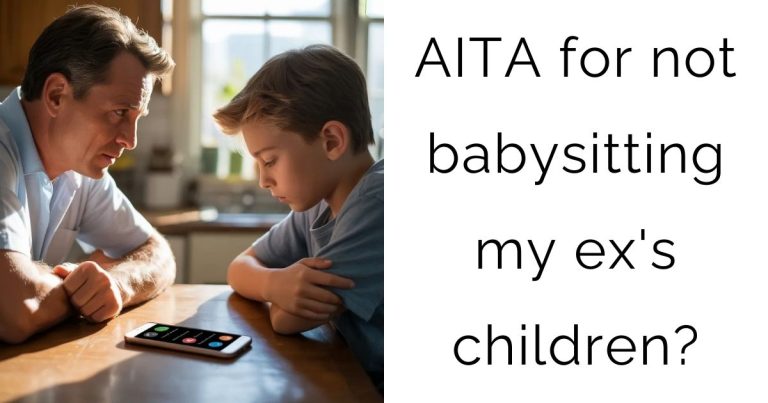 AITA for not babysitting my ex’s children?