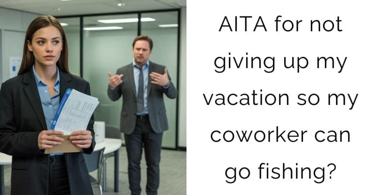 AITA for not giving up my vacation so my coworker can go fishing?