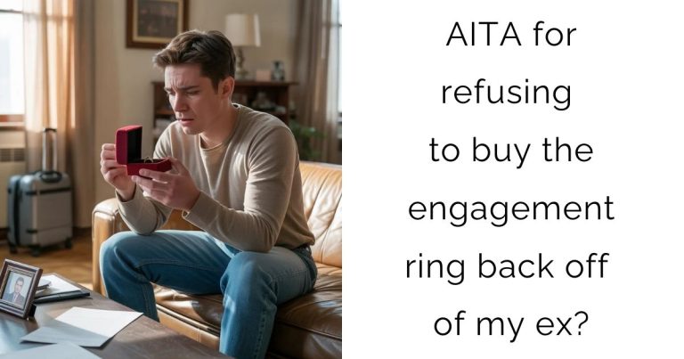 AITA for refusing to buy the engagement ring back off of my ex?