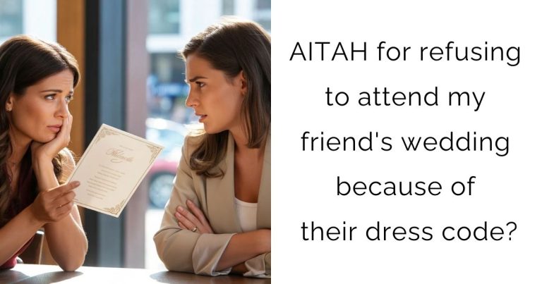 AITAH for refusing to attend my friend’s wedding because of their dress code?