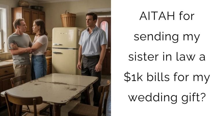 AITAH for sending my sister in law a $1k bills for my wedding gift?