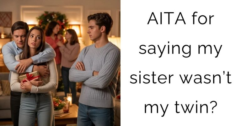 AITA for saying my sister wasn’t my twin?