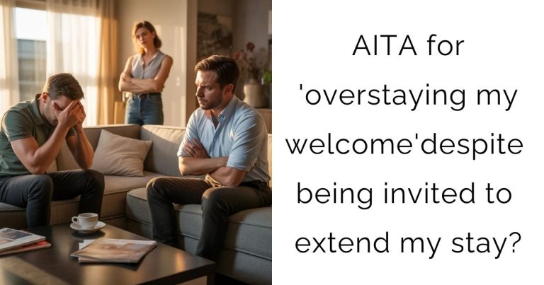 AITA for ‘overstaying my welcome’ despite being invited to extend my stay?