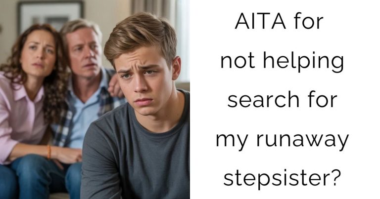 AITA for not helping search for my runaway stepsister?