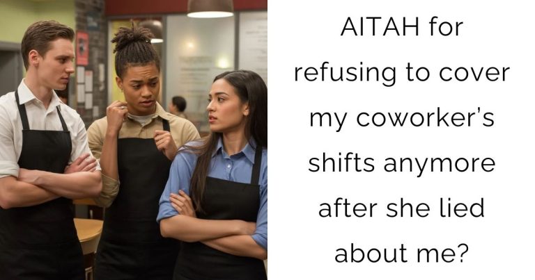 AITAH for refusing to cover my coworker’s shifts anymore after she lied about me?