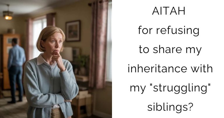 AITAH for refusing to share my inheritance with my “struggling” siblings?