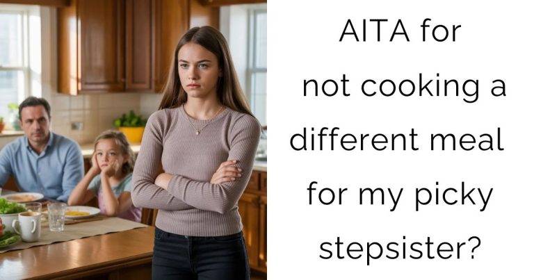 AITA for not cooking a different meal for my picky stepsister?