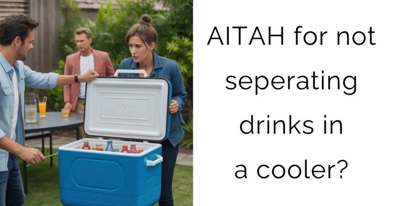 AITAH for not seperating drinks in a cooler?